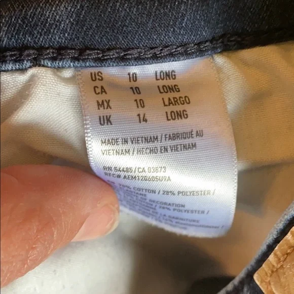 american eagle super stretch X4 jeans. - Picture 4 of 7